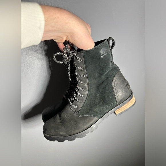 Sorel Emelie Short Lace Up Waterproof Boots Women’s Size 7.5 - Picture 4 of 8